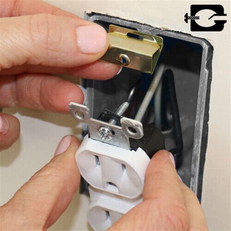 electrical box screw repair|electrical outlet box repair clips.